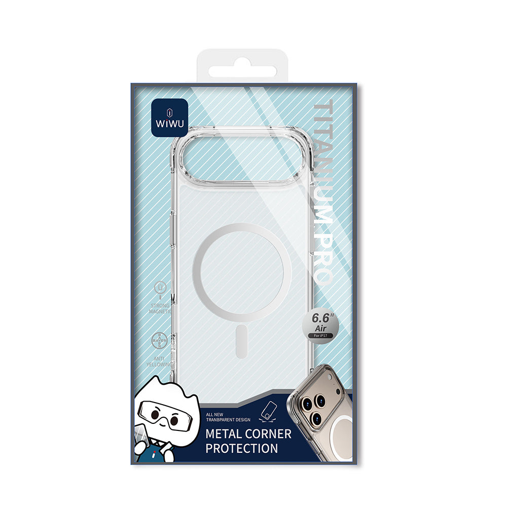 Wiwu MCC-702 Titanyum Pro Serisi iPhone 17 Air M-safe Şarj Özellikli Sert PC Kılıf Wiwu MCC-702 Titanyum Pro Serisi iPhone 17 Air M-safe Şarj Özellikli Sert PC Kılıf